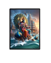 Kartikeya Laminated Photo - 13x15 Inches, Divine Blessings for Home & Office and Temple Decoration