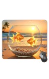Customized Beautiful Rfishes Picture Sublimation Mouse Pad | 8 X 7.5 Inch | Smooth Cloth Surface | Non-Slip Rubber Base | Personalized Mousepad for Laptop & Desktop (F17327)