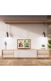 Goddess saraswati and lakshmi Photo Frame - 13x17Inches - Spiritual Artwork for Home Decor, Puja Room and Office Decoration