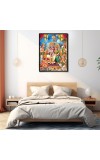 Ram Darbar Laminated Photo - 13x15 Inches, Divine Blessings for Home & Office and Temple Decoration