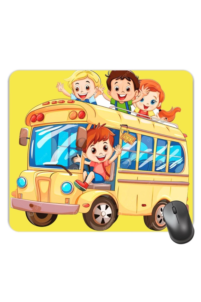 Customized Cartoon Girl and Boy Picture Sublimation Mouse Pad | 8 X 7.5 Inch | Smooth Cloth Surface | Non-Slip Rubber Base | Personalized Mousepad for Laptop & Desktop (F17399)