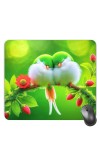 Customized Beautiful Birds Picture Sublimation Mouse Pad | 8 X 7.5 Inch | Smooth Cloth Surface | Non-Slip Rubber Base | Personalized Mousepad for Laptop & Desktop (F17103)
