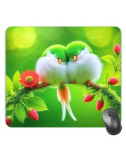 Customized Beautiful Birds Picture Sublimation Mouse Pad | 8 X 7.5 Inch | Smooth Cloth Surface | Non-Slip Rubber Base | Personalized Mousepad for Laptop & Desktop (F17103)