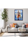 Shiva Laminated Photo - 5x7 Inches, Divine Blessings for Home & Office and Temple Decoration