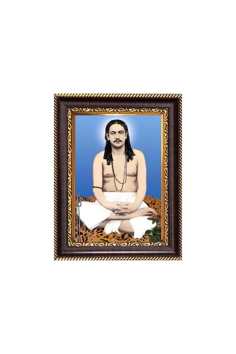 Nigamananda Paramahansa Digital Print Photo 8.7x10.7 inches - Vibrant Religious Wall Art for Home or Office Decor.