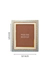 Modern Textured White & Gold Photo Frame | Elegant Decorative Picture Frame for Wall & Tabletop | Premium Display Frame for Home, Office & Art Décor