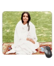Customized Anandamayi Maa Picture Sublimation Mouse Pad | 8 X 7.5 Inch | Smooth Cloth Surface | Non-Slip Rubber Base | Personalized Mousepad for Laptop & Desktop (F17138)