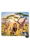 Customized Wild Lion Picture Sublimation Mouse Pad | 8 X 7.5 Inch | Smooth Cloth Surface | Non-Slip Rubber Base | Personalized Mousepad for Laptop & Desktop (F17063)