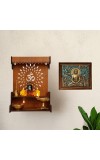 Hitech Sales Goutam Buddha Photo Frame for Pooja Room, Temple Decor, Home Decoration and Gift (Wall and Tabletop, Rectangular, Printed Photo, 12 x 14 inches Frame, Brown)