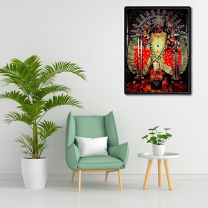 Dakshineswar Kali Laminated Photo - 11x13 Inches, Divine Blessings for Home & Office and Temple Decoration Dakshineswar Kali Laminated Photo - 11x13 Inches, Divine Blessings for Home & Office and Temple Decoration