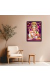 Ganesh Laminated Photo - 5x7 Inches, Divine Blessings for Home & Office and Temple Decoration