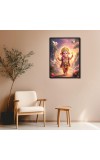 Ganesh Laminated Photo - 5x7 Inches, Divine Blessings for Home & Office and Temple Decoration
