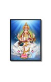 Saraswati Laminated Photo - 5x7 Inches, Divine Blessings for Home & Office and Temple Decoration