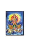 Surya Laminated Photo - 5x7 Inches, Divine Blessings for Home & Office and Temple Decoration