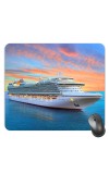 Customized Luxurious Cruise Picture Sublimation Mouse Pad | 8 X 7.5 Inch | Smooth Cloth Surface | Non-Slip Rubber Base | Personalized Mousepad for Laptop & Desktop (F17164)