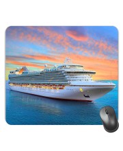 Customized Luxurious Cruise Picture Sublimation Mouse Pad | 8 X 7.5 Inch | Smooth Cloth Surface | Non-Slip Rubber Base | Personalized Mousepad for Laptop & Desktop (F17164)