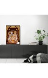 Shiva Family Laminated Photo - 5x7 Inches, Divine Blessings for Home & Office and Temple Decoration