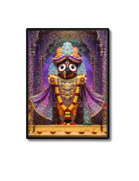Jagannath Laminated Photo - 9x11 Inches, Divine Blessings for Home & Office and Temple Decoration