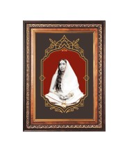 Sri Maa Sarada Devi Color Photo 10x14 Inch - Vibrant Religious Wall Art for Home or Office Decor.