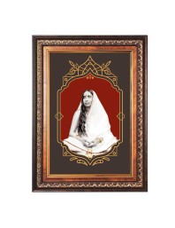 Sri Maa Sarada Devi Color Photo 10x14 Inch - Vibrant Religious Wall Art for Home or Office Decor.