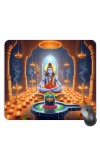 Customized Lord Shiva Picture Sublimation Mouse Pad | 8 X 7.5 Inch | Smooth Cloth Surface | Non-Slip Rubber Base | Personalized Mousepad for Laptop & Desktop (F17018)