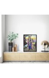 Radha Laminated Photo - 5x7 Inches, Divine Blessings for Home & Office and Temple Decoration