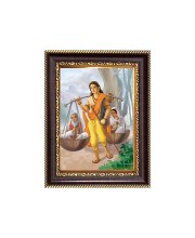 Shravan Kumar Ramayana Digital Print Photo 6.7x8.7 inches - Vibrant Religious Wall Art for Home, Office and Temple Decor.