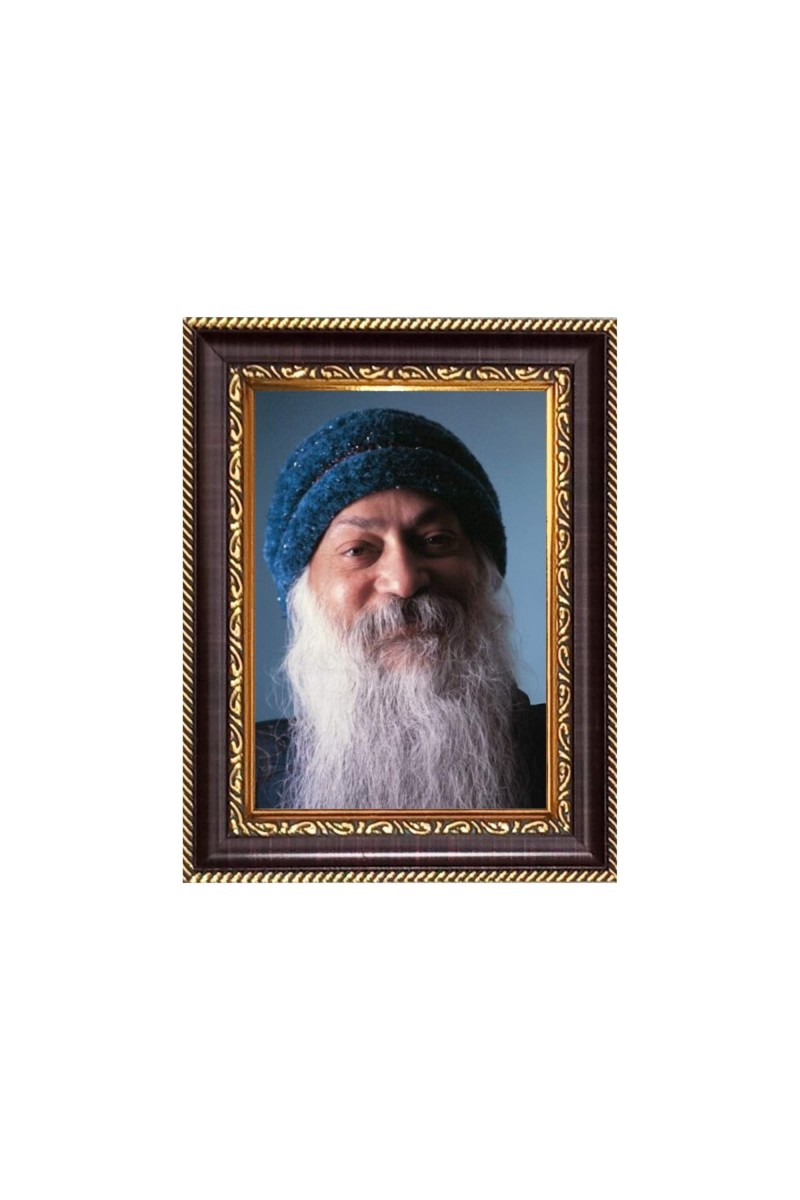 Acharya Osho Rajneesh Digital Print Photo 6.7x8.7 inches - Vibrant Religious Wall Art for Home, Office and Temple Decor.