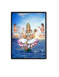 Ganga Laminated Photo - 5x7 Inches, Divine Blessings for Home & Office and Temple Decoration