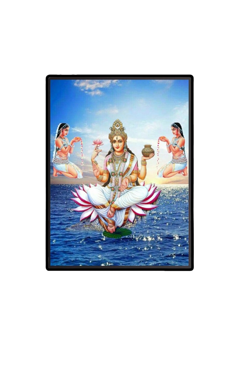 Ganga Laminated Photo - 7x9 Inches, Divine Blessings for Home & Office and Temple Decoration