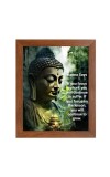 Buddha & Famous Quote Brown Frame, 12x16InchesInspirational Wall Art for Office, Home DecorIdeal Spiritual Gift