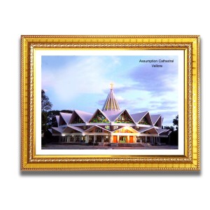 Assumption Cathedral Church Photo Frame, Beautiful Elegant Framed Wall Art of Iconic Cathedral