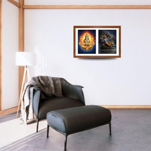 Agni deva and vishnu Photo Frame - 19x23Inches - Spiritual Artwork for Home Decor, Puja Room and Office Decoration Agni deva and vishnu Photo Frame - 19x23Inches - Spiritual Artwork for Home Decor, Puja Room and Office Decoration