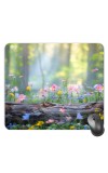 Customized Flowers in Nature Picture Sublimation Mouse Pad | 8 X 7.5 Inch | Smooth Cloth Surface | Non-Slip Rubber Base | Personalized Mousepad for Laptop & Desktop (F17085)