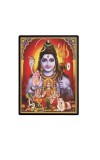 Shiva Family Laminated Photo - 5x7 Inches, Divine Blessings for Home & Office and Temple Decoration
