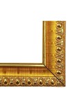 HiTechMart Gold Ornate Blank Picture Frame - 11x11 Inch Outer Size, Fits 8.5x8.5 Inch Photo - Vintage Wall & Tabletop Display (1)