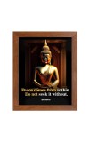Buddha & Famous Quote Brown Frame, 12x16InchesInspirational Wall Art for Office, Home DecorIdeal Spiritual Gift