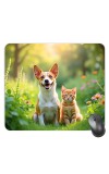 Customized Cute Dogs Picture Sublimation Mouse Pad | 8 X 7.5 Inch | Smooth Cloth Surface | Non-Slip Rubber Base | Personalized Mousepad for Laptop & Desktop (F17336)