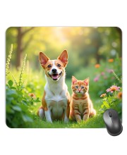 Customized Cute Dogs Picture Sublimation Mouse Pad | 8 X 7.5 Inch | Smooth Cloth Surface | Non-Slip Rubber Base | Personalized Mousepad for Laptop & Desktop (F17336)