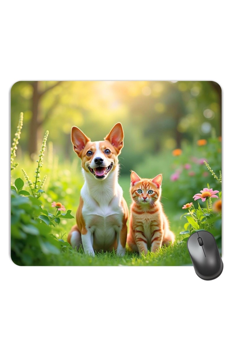Customized Cute Dogs Picture Sublimation Mouse Pad | 8 X 7.5 Inch | Smooth Cloth Surface | Non-Slip Rubber Base | Personalized Mousepad for Laptop & Desktop (F17336)