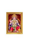 Sri Hanuman ji Photo Frame - 16x20 Inches, Brown Wooden Frame for Home, Office & Temple Decoration