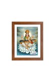 Colored Photo of Goddess Maa Saraswati | Divine Saraswati Wall Art | Ideal for Home and Temple Decoration | Ideal for Puja room
