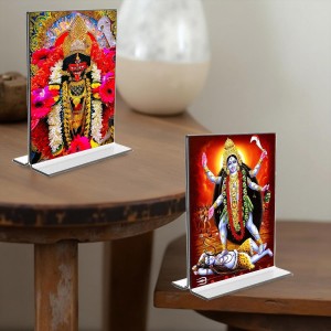 Debi Kali Acrylic T-Style Photo Stand - 5x7 Inches, Compact and Stylish Spiritual Display, easily change 2 photos (Pack of 1) Debi Kali Acrylic T-Style Photo Stand - 5x7 Inches, Compact and Stylish Spiritual Display, easily change 2 photos (Pack of 1)