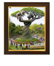 HI Tech Sales Mother Child Parental Love Tree Pattern Photo Frame For Housewarming 10X12