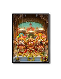 Sri Jagannath Laminated Photo - 11x13 Inches, Divine Blessings for Home & Office and Temple Decoration