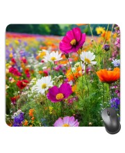 Customized Beautiful Flowers Picture Sublimation Mouse Pad | 8 X 7.5 Inch | Smooth Cloth Surface | Non-Slip Rubber Base | Personalized Mousepad for Laptop & Desktop (F16973)