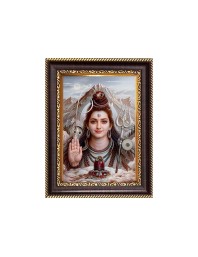 Mahadeb Digital Print Photo 10.7x12.7 inches - Vibrant Religious Wall Art for Home or Office Decor.