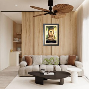 Buddha & His Famous Quote Photo Frame - Brown Frame, 11x15 Inches, Perfect for Office & Wall Decoration, Ideal Gift Buddha & His Famous Quote Photo Frame - Brown Frame, 11x15 Inches, Perfect for Office & Wall Decoration, Ideal Gift