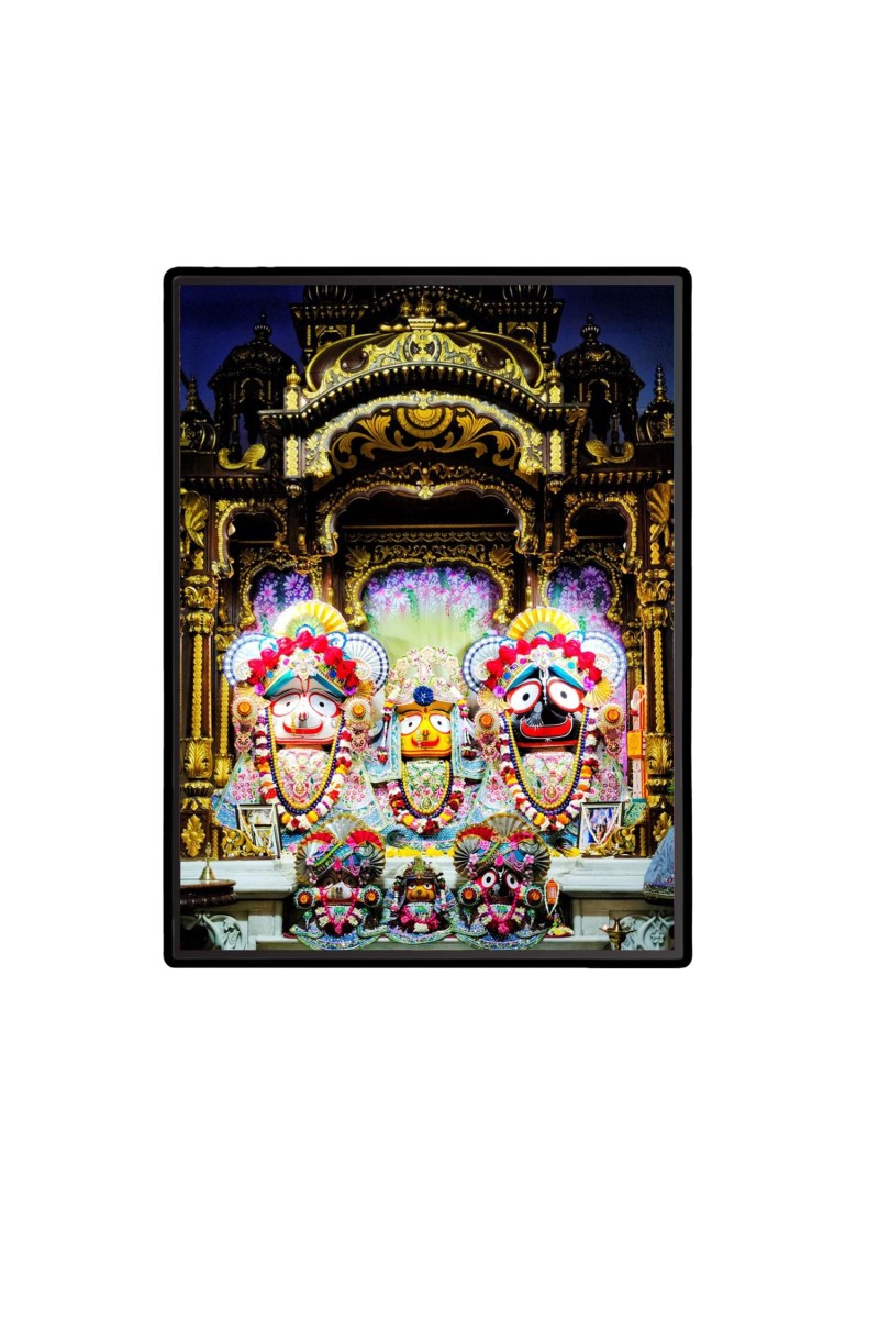 Sri Jagannath Maha Pravu Laminated Photo (7x9 Inches Without glass) Divine Blessings for Table and Walls,Home & Office and Temple Decoration
