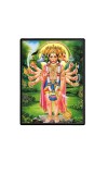 Panchamukhi Hanuman Laminated Photo - 5x7 Inches, Divine Blessings for Home & Office and Temple Decoration